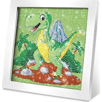 kreativní sada Wiky kreativita Kreativní set DINOSAURUS obraz s kamínky