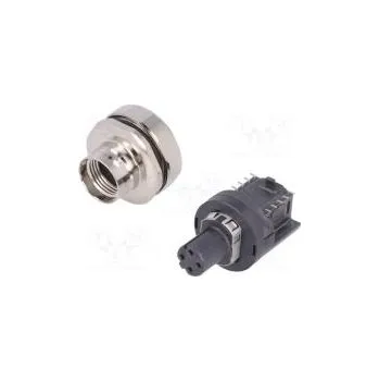 Elektrická zásuvka Zásuvka M12 PIN 4 zásuvka kód D-Ethernet SMT IP65/IP67 přímý