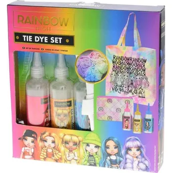 kreativní sada Rainbow High Plátěná taška 25 x 30 cm s batikovací sadou