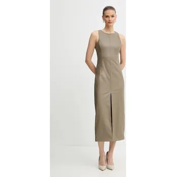 Dámské šaty Šaty Armani Exchange midi, XW000674 AF16106 XW000674.AF16106 zelená 91D, vel. 38