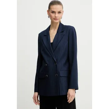 Dámské sako Sako Guess ZANITA tmavomodrá barva, W5BN59 W2422 W5BN59.W2422 59X, vel. XS