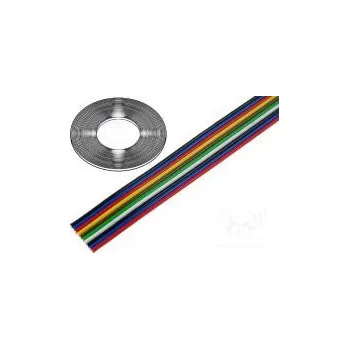 elektrický kabel Vodič plochý kabel licna Cu 10x0,35mm2 PVC 500V 50m