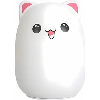 Osvětlení Verk 24083 Noční RGB lampička dotyková kotě 3 x AAA