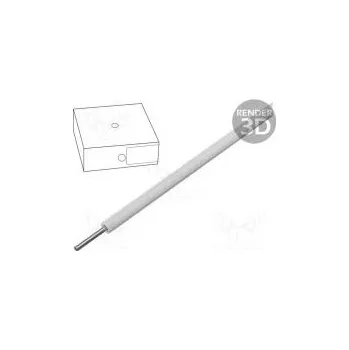 elektrický kabel Vodič SiD drát Cu 2,5mm2 silikon bílá -60÷180°C 300/500V