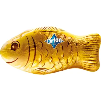 Čokoláda Orion Zlatý kapr dutá figurka z mléčné čokolády 42 g