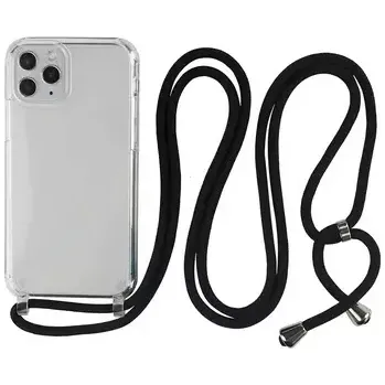 Pouzdro na mobilní telefon Pouzdro Back Case Strap iPhone 12 / 12 Pro, transparent