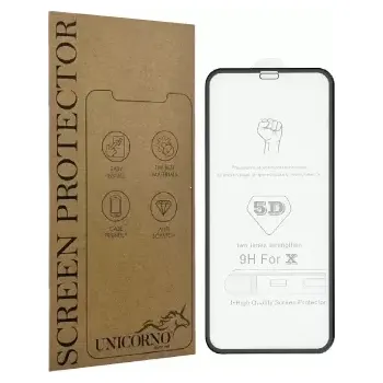 Tvrzené sklo 5D FULL GLUE Xiaomi Mi Note 10, Note 10 Lite, Note 10 Pro černá (curved) - UNICORNO