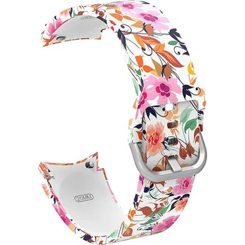 Drakero Silikonový květiny pro Samsung Galaxy Watch 4, 5, 6, 7