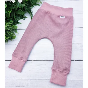 Kulišárny Rostoucí kojenecké tepláky WAFLE PURPLE VELIKOST: 68