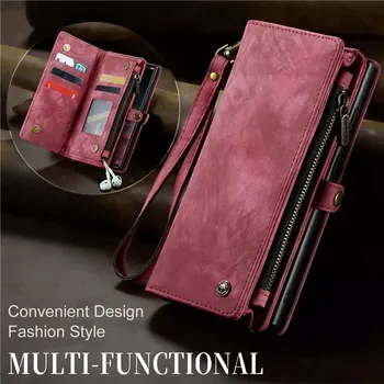 Pouzdro Book (Back Case) CaseMe Wallet 2v1, iPhone 16 barva magenta