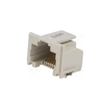 Elektrický konektor Zásuvka RJ45 PIN 8 Kat 5 zlacený Uspořádání výv 8p8c SMT