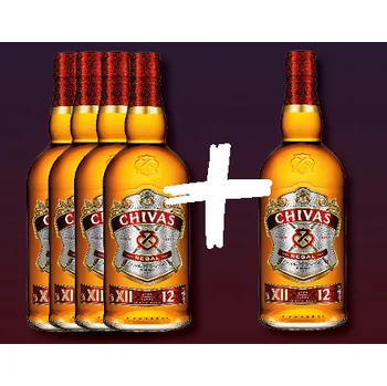 Whisky 4x Chivas 12y 1l + Chivas Regal 12y 1l 40%