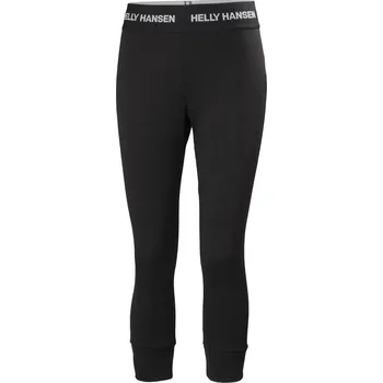 Dámské legíny Dámské Termo legíny HELLY HANSEN W LIFA MERINO MIDW 3/4 PANT 49381_990 – Černá XS