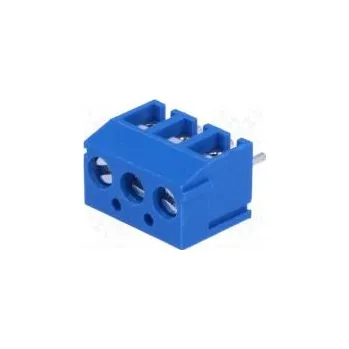 Elektronická součástka Svorkovnice do plošného spoje úhlové 90° 3,81mm póly 3 10A