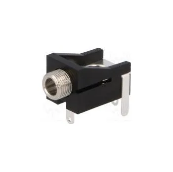 Elektrická zásuvka Zásuvka Jack 3,5mm x 18,6mm zásuvka mono s vypínačem THT