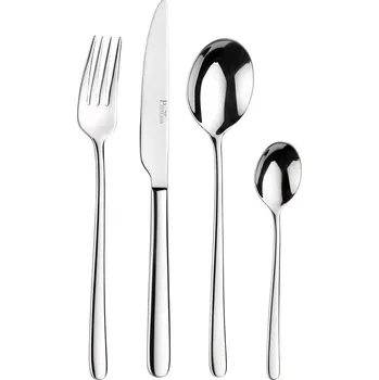 Příbor Sada příborů SKY, sada 30 ks, stříbrná, Pintinox
