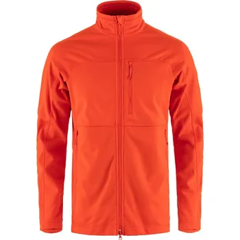 Pánská mikina fleecová bunda pánská FJÄLLRÄVEN Abisko Lite Fleece Jacket M Flame Orange - XL