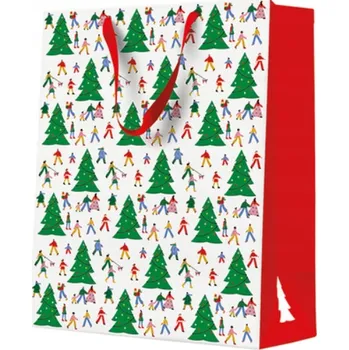 Dárková taška PAW2 Dárková taška PAW velká 26,5x 33,5x13 cm Christmas Hustle