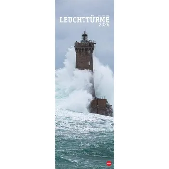 Diář Jean Guichard: Leuchttürme Vertical Kalender 2026 (DE)