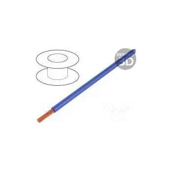 elektrický kabel Vodič Silivolt®-1V licna Cu 1x0,15mm2 silikon modrá 300V