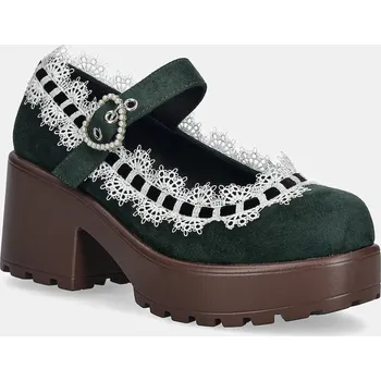 Dámské lodičky Lodičky Koi Footwear Tira Mary Jane zelená barva, na podpatku, ND37 79X, EUR 41