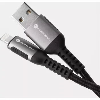 Datový kabel Kabel USB A na Lightning Forcell F-Energy 2.4A 12W Cafule 2 m černý