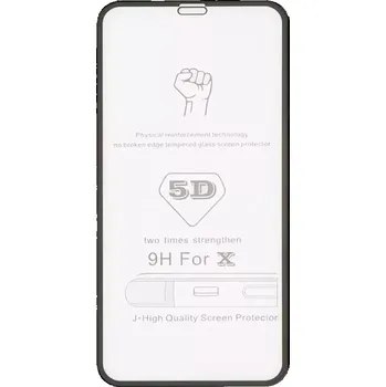 Tvrzené sklo 5D FULL GLUE Realme 6 Pro černá - BULK