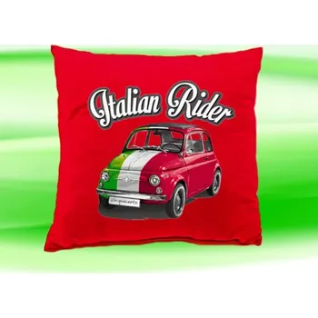 Dekorativní polštářek Polštářek FIAT 500 červený (polštář FIAT 35x35 cm)