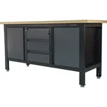 Matabro MB-TSK7523-L , Pracovní dílenský stůl 3 zásuvky 2 skříňky 1690 x 600 x 860 - 900 mm