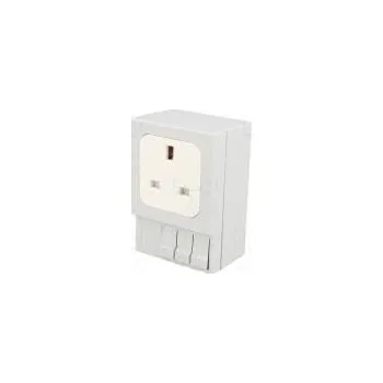 Elektrická zásuvka Zásuvka typu G 250VAC 13A IP20 DIN 92x62x48mm