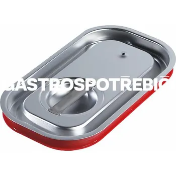 Víko GN 1/4 OPTINOX nerez se silikonovým těsněním