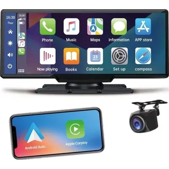 Monitor do auta Monitor 10" AppleCarPlay AndroidAuto zrcadlení, 2K+FHD DVR (L07)