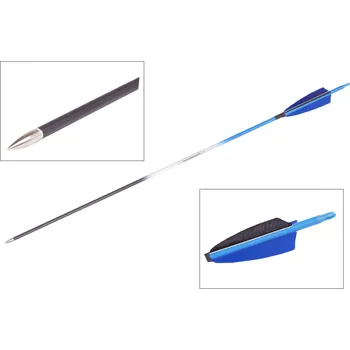 Goodgoods modrý šíp 30" průměr 7 mm krocaní peří 1ks