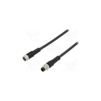 elektrický kabel Připojovací kabel M8 PIN 3 1m zástrčka 60VAC 4A -25÷80°C PUR