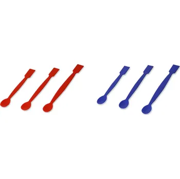 Kuchyňská stěrka Lžícová stěrka plochá, modrá PP, 18 cm