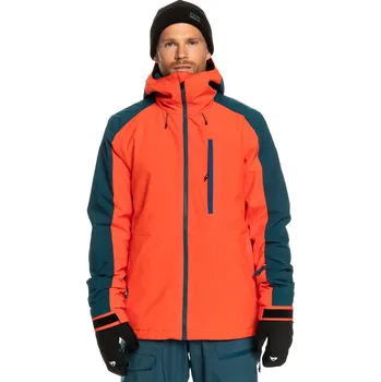 Pánská Zateplená bunda QUIKSILVER MISSION BLOCK JK EQYTJ03404-NNK0 – Oranžová XL
