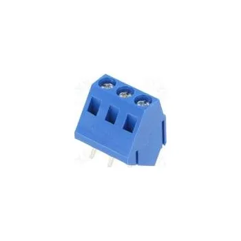 Elektronická součástka Svorkovnice do plošného spoje úhlové 35° 5mm póly 3 na PCB