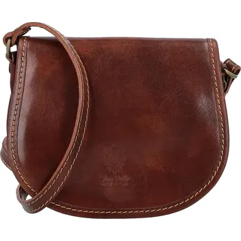 Kabelka Malá dámská kožená crossbody Lorentii, hnědá