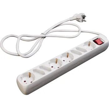 Napájecí kabel Lex SL-007 Prodlužovací kabel s vypínačem, 8 zásuvek 4+4, 1,5 m