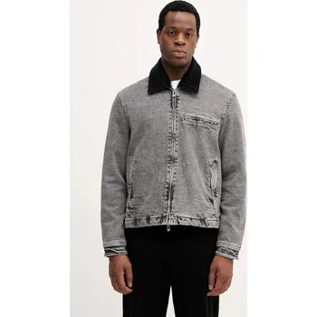 Pánská větrovka Džínová bunda Armani Exchange šedá barva, přechodná, XM001918 AF18827 XM001918.AF18827 90J, vel. L