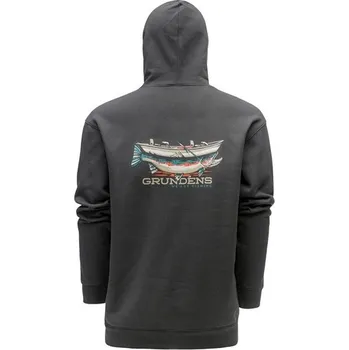 Rybářské oblečení Mikina Grundéns Drift Boat Hoodie Anchor Velikost XXL