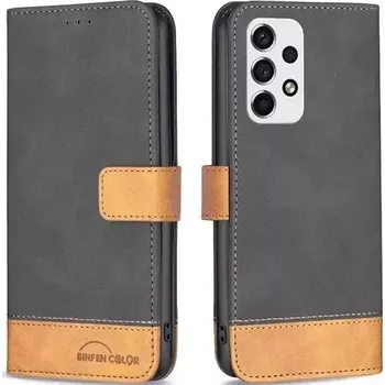 Pouzdro na mobilní telefon Pouzdro Book CaseMe Binfen UNIcolor Samsung A155/A156 Galaxy A15 4G/5G, barva černá