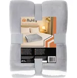 Dvouvrstvá oboustranná deka Ruhhy 150×200 cm světle šedá