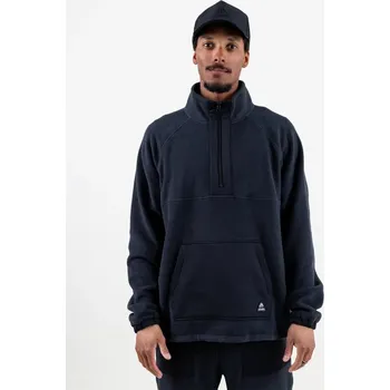 mikina JONES Lodge Half Zip Recycled STEALTH BLACK velikost oblečení L