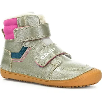 Dívčí zimní obuv D.D.Step W063-52804D champagne zimní barefoot boty Velikost boty (EU): 29, Vnitřní délka boty: 187, Vnitřní šířka boty: 73