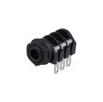 Elektrická zásuvka Zásuvka Jack 6,35mm zásuvka stereo s trojitým vypínačem