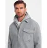 Pánská casual bunda Ombre OM-JANP-0199 šedá, L