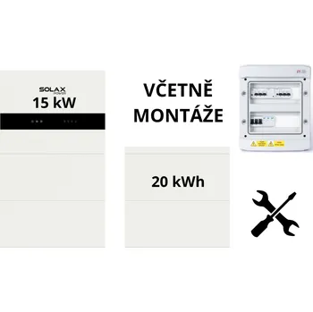 solární set Sestava pro spot a Dynamický tarif klasik plus solax s montáží