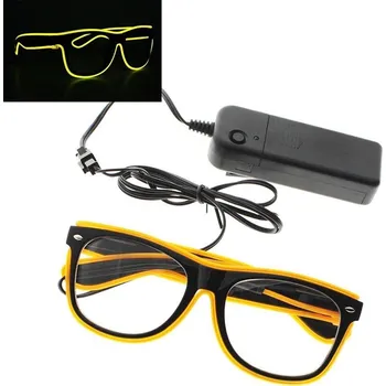 GGV Svítící LED brýle oranžová