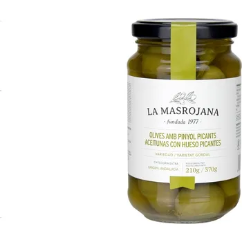 oliva La Masrojana Olivy zelené Gordal Picantes pikantní (sklo) 370 g